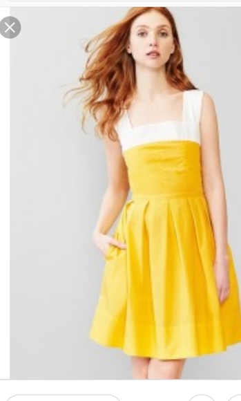 gap yellow dress